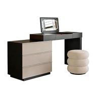 Xumh2024-3 Bureau de vanité Table de Coiffeuse Minimaliste Moderne en Bois Massif - Commode Chambre élégante et Bureau Maquillage Cabinet organisateurs