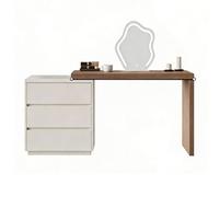 Xumh2024-3 Bureau de vanité Vanité avec Table de Chevet en Bois Massif, Petit Bureau Maquillage Moderne et Minimaliste for Chambre à Coucher Cabinet organisateurs