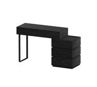 Xumh2024-3 Bureau de vanité Vanité de Maquillage Minimaliste Italienne, Design empilable Moderne avec Rangement Multifonction Cabinet organisateurs