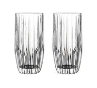 Xumh2024-3 gobelets en verre Tasses en verre sculpté à rayures vintage, verres boire transparents sans plomb, 285/355 ml Verrerie de cuisine(Grand)