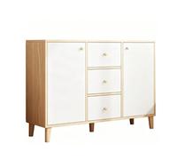 Xumh2024-3 Meuble de Rangement Buffet Armoire latérale de dîner, Support Rangement Multifonctionnel for la Cuisine et Le Salon, Face au Mur, for Articles Divers(Blanc)