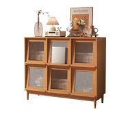 Xumh2024-3 Meuble de Rangement Buffet Buffet Mural en Bois Massif avec Rangement Verre for Le Salon