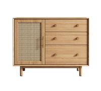 Xumh2024-3 Meuble de Rangement Buffet Buffet, Rangement avec Portes, Pieds en Bois Massif, for Couloir, entrée, Salon(100x35x90cm)