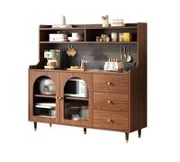 Xumh2024-3 Meuble de Rangement Buffet Meuble d'appoint de Salle à Manger en Panneau perforé Contre Le Mur, Meuble vin intégré au Salon
