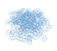 XUMIUZIY 150 Pièces Trombones en Forme D'Étoile pour Cahiers Photos (BLUE) | Papeterie de bureau en métal mignonne, pinces à fichiers décoratives brillantes, artisanat de Scrapbooking, boîte de