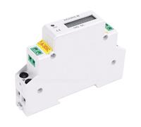 XUMIUZIY 1P Rail Digital LCD Timer, 6 Digit Display | Batterie au lithium intégrée, Options d\'entrée multiples, Installation polyvalente, Adapté à l\'éclairage commercial,