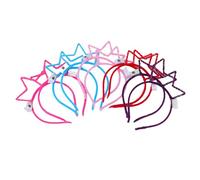 XUMIUZIY Bandeau Lumineux LED pour Fêtes, 10 Pièces, avec 3 Modes de Clignotement, Ajustement Confortable, Tissu Doux 20x13cm (Bandeau couronne lumineux)
