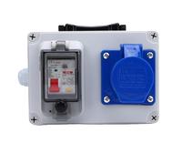 XUMIUZIY Boîte de Distribution Extérieure étanche IP44 à IP67 Disjoncteur Robuste Boîte de Prise de Courant pour Chantiers de Construction et Usines Matériau PC 175 X 125 X 75 Mm