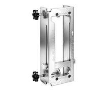 XUMIUZIY Charnière de Porte en Alliage D'aluminium Gabarit de Mortaise | Guide de mortaiseuse de charnière, gabarit de toupie précis, raccord d\'angle carré, jeu de fraises en profondeur, poignée