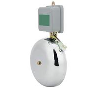 XUMIUZIY Cloche électrique en Acier Inoxydable 150mm, AC220V, pour école | Conception anti-étincelles, sonnette d\'alarme industrielle, résistante à la corrosion, sonnerie forte, support mural