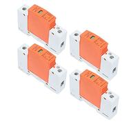 XUMIUZIY Dispositif de Protection Contre Les Surtensions AC 420V 1P Rail DIN SPD, Protecteur de Parafoudre pour Panneau Domestique RMU1-C60 4 Pièces (Imax : 60 kA)