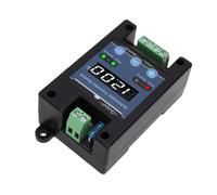 XUMIUZIY Dual Power Transfer Switch 10A DC Auto ATS pour Solaire | Courant continu de 8 A, montage sur rail DIN, moniteur numérique, coque ignifuge, alimentation de secours rapide