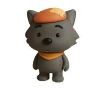 XUMIUZIY Figurine de Loup Gris Jouet Statue Anime Décoration pour Cadeau | Animal de dessin animé mignon, poupée de collection en PVC, présentoir d\'étagère de bureau, cadeau de fête d\'anniversaire