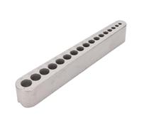 XUMIUZIY Guide de Perçage à Trou Droit en Alliage D'aluminium pour Bois | Outil à main portable, 17 tailles de trous, base à rainure en V, gabarit de précision pour atelier