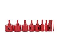 XUMIUZIY Kit de Scie Cloche Diamant de qualité Supérieure, 10 Pièces, pour Perçage Polyvalent dans les Carreaux, Verre, Bois, Marbre, Acrylique, pour les Amateurs de Bricolage