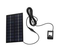 XUMIUZIY Kit Pompe Solaire 9V 2,8W, Anti Clogging Mesh, pour Usage | Pompe solaire de bassin avec 4 buses, DC 4,5-10 V, 200 L/H pour jardin, bain d\'oiseaux, aquarium