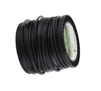 XUMIUZIY Ligne à Faible Bruit de -Bordure de 3.3mm Noire, Ficelle Quadrate d'efficacité de élevée pour Les Tondeuses à Gazon (50M)