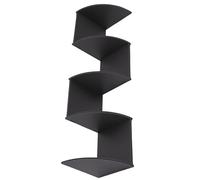 XUMIUZIY Mur étagère d'angle avec 3 Niveaux pour Petite Pièce | Unité d’étagères flottantes, finition noire, maximiseur d’espace mural vertical, organisateur de décoration intérieure,