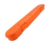XUMIUZIY Organisateur de Chaîne de Tronçonneuse, Grand Boîtier en Plastique, Boîte de Rangement pour le Transport de Chaîne de Scie électrique (ORANGE)