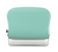 XUMIUZIY Petit Perforateur de Papier à 5 Trous, Système de Reliure Portable pour Classeurs Amples A4 A5 B5 pour Carnet de Notes Scrapbook (GREEN)
