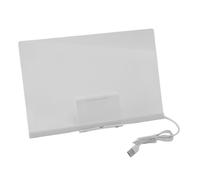 XUMIUZIY Planche à Dessin en Acrylique LED, 30x20cm, 7 Stylos, Réutilisable, Pratique, Lumineux, pour Planificateur de Menus, Support pour café et Maison