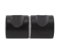 XUMIUZIY Poignée de Porte Vitrée Simple pour Porte Coulissante de Douche | Construction en alliage d\'aluminium, finition noire mate, montage à trou unique, poignée résistante à la rouille, bords