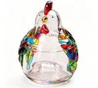 XUMIUZIY Pot à Bonbons en Verre Transparent avec Couvercle, Conteneur de Stockage de Collations en Relief pour la Décoration de la Maison de Fête de Mariage (Pot en verre)