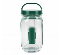 XUMIUZIY Pot à Salade scellé Portable avec Poignée et Fourchette pour les Repas au Bureau et les Voyages en Plastique de qualité Alimentaire 34 Oz