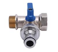 XUMIUZIY Quarter Turn Ball Valve, Brass Tee Connector Angle Stop Valve