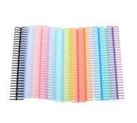 XUMIUZIY Reliure à Peigne en Plastique, Paquet de 14, 14 Couleurs, capacité de 150 Feuilles, Anneaux 19mm X 30, pour Calendrier de Bureau et Ordinateur Portable
