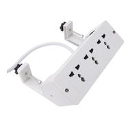 XUMIUZIY Support de Bureau Multiprise 3 Prises avec Cordon de 6 Pieds | Pince sur le bord, aucune configuration de perçage, indice de 16 A, support de bureau peu encombrant, certifié ETL