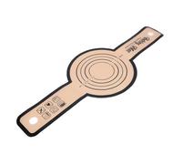 XUMIUZIY Tapis de Cuisson Antiadhésif de Four, Bride Réutilisable de Pain de Silicone Ronde avec la Longue Poignée (BLACK)