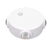 XUMIUZIY Veilleuse à Détection de Mouvement avec 4 Têtes Réglables (WHITE) | Rechargeable, couleurs RVB, conception sans fil, idéal pour les chambres, installation facile