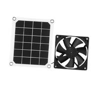 XUMIUZIY Ventilateur d'extraction Solaire 6 V 10 W pour Serre |Panneau étanche de Chargement USB pour Poulailler