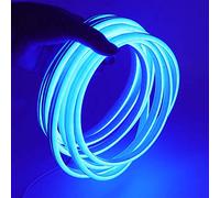 XUNATA 12V Flexible LED Neon Bleu, 5m Étanche 2835 Bande LED Strip Light, Lumière de Corde pour Extérieur Fêtes Décoration Party Sign Publicité Signer