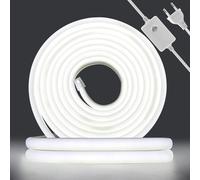 XUNATA Dimmable 220V Ruban LED COB, 288 LEDs/m Flexible Led Bande Neon Bandeau，Étanche IP65 LED Bande Lumineuse pour DIY Projets D'éclairage Intérieur et Extérieur (Blanc, 26M)