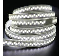 XUNATA Dimmable Ruban à LED, 220V SMD 5630 Ruban LED 180 led/m Très Lumineux IP65 Etanche Bande Strip (Blanc, 6M)
