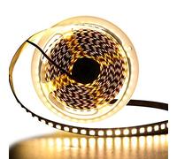 XUNATA LED Ruban 5m Bande LED 600 leds 5054（Plus Lumineux que 5050） IP65 Étanche,Flexible Peut-Découpé Ruban à LED 12V décoration pour Chambre, Noël, Fête (Blanc chaud)
