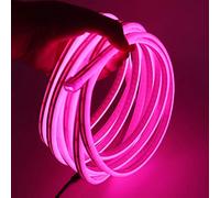 XUNATA Lumière au néon LED, 12V 2835 120leds / m imperméable à l'eau flexible LED Light Strip au néon avec, pour Chambre, Noël, Fête, etc (Rose,5M