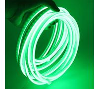 XUNATA Lumière au néon LED, 12V 2835 120leds / m imperméable à l'eau flexible LED Light Strip au néon avec, pour Chambre, Noël, Fête, etc (Vert,5M