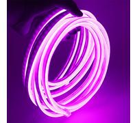 XUNATA Lumière au néon LED, 12V 2835 120leds / m imperméable à l'eau flexible LED Light Strip au néon avec, pour Chambre, Noël, Fête, etc (Violet, 4M)