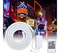 XUNATA RGB Lumière au néon LED, IP65 étanche 230V éclairage à 360° Bandeau flexible LED Light Strip au néon avec, pour Chambre, Noël, Fête, etc (3M)