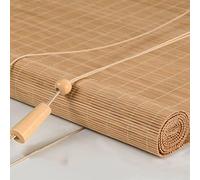 XUNFA Naturel Respirant Rideau en Bambou,Stores Bambou,Store Venitien Bois,Store Enrouleur Exterieur,Store Fenetre Occultant,Intimité Écran,Respirant/écologique (90x180cm/36x71in)