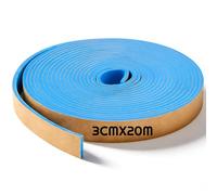 Xuniea Auto Adhésif pour Enduit de Ragréage Bande de Joint de Dilatation pour Isolation Périphérique pour Chape autocollante Cloison Chauffage par le Sol(3 cm x 20 m,Bleu)