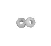 Xuro 5 à 100 écrous hexagonaux en nylon noir/blanc M2-M20. | Écrous hexagonaux d'isolation en plastique(White,M20 (5pcs))