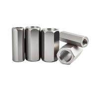 Xuro Entretoises hexagonales femelles for piliers, vis hexagonales for carte mère, entretoises for boulons de rack en acier inoxydable 304, colonnes M2, M2.5, M3, M4, M5, M6(30mm (5Pcs),M6)