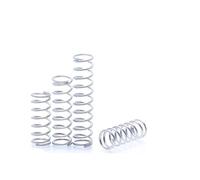 Xuro Lot de 10 micro-ressorts de compression en acier inoxydable 304, diamètre extérieur 1,5 mm/2 mm/2,5 mm/3 mm/4 mm/5 mm/6 mm, longueur: 5 mm à 50 mm, personnalisables.(45mm-10PCS,3MM_0.2MM)
