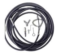 Xuro Perceuse électrique for débouchage de canalisations, 1 à 5 mètres, avec rallonge, drague for canalisations d'égout, nettoyage de printemps, outils de plomberie for la maison(3 Meter)