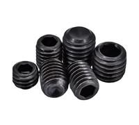 Xuro Vis sans tête à tête bombée M1.6 M2 M2.5 M3 M3.5 M4 M5 M6 M8 M10 M12 Vis sans tête à six pans creux en acier au carbone de grade 12.9 DIN916(16mm,M12 (2pcs))