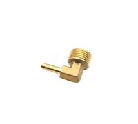 Xuulan Xianglaa-Connecteur de Conduite d'eau, 1/8" 1/4" 3/8" 1/2" BSP Coude Laiton raccord cannelé, barbillon ID connecteur 6-19mm 90 degrés Filetage mâle, Accessoires matériels